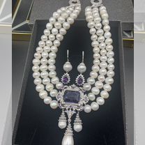 Ожерелье из натурального жемчуга