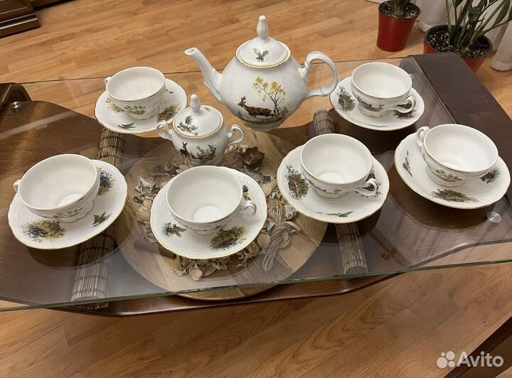 Охотничий сервиз чайный