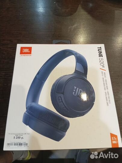 Беспроводные наушники jbl Tune 520bt синие