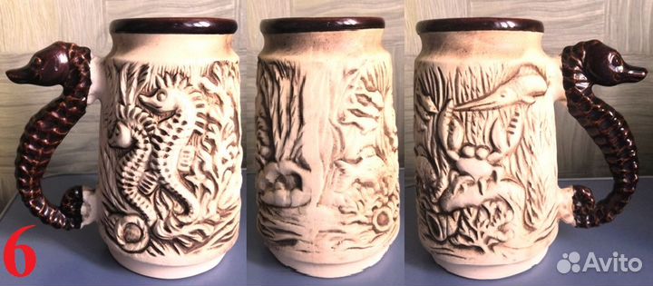 Кружки керамические, пивные из коллекции Супер