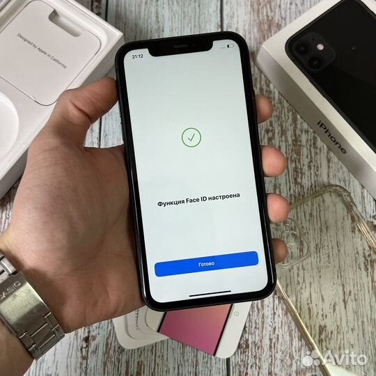 iPhone 11 128GB (Акб 100%, Отличный, Sim)