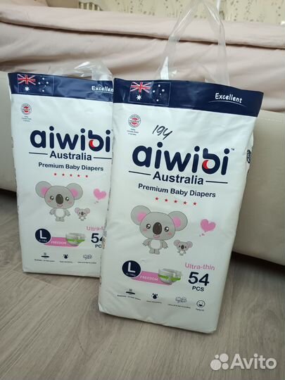Подгузники Aiwibi (9-14кг, размер L)
