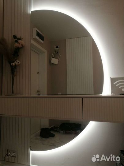 Зеркало полукруглое