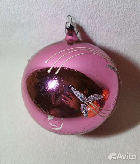 Большие елочные шары СССР. Светятся в темноте