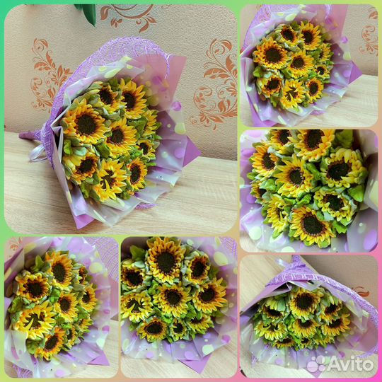 Съедобные букеты из зефира