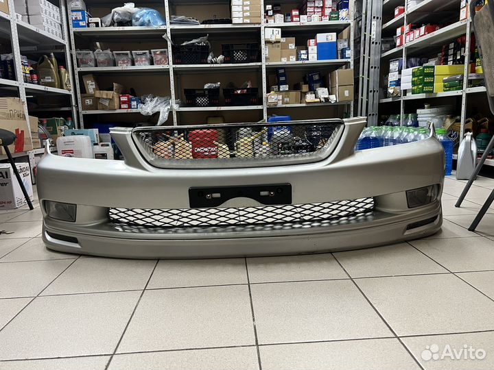 Передний бампер Altezza с губой, туманками и решет