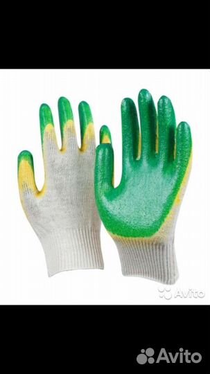 Перчатки с двойным отливом