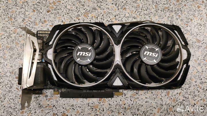 Видеокарта MSI RX570 armor 8G OC