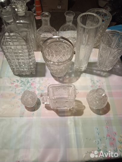 Вазы хрустальные