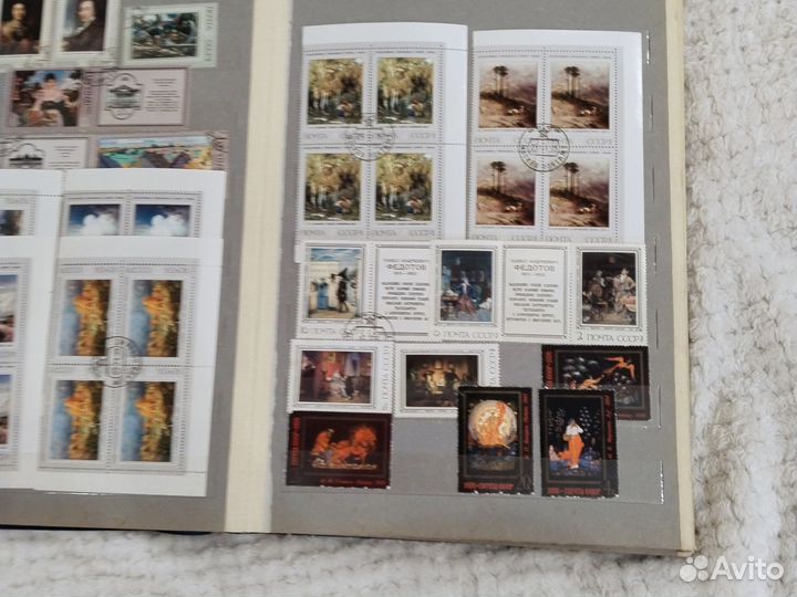 Почтовые марки живопись