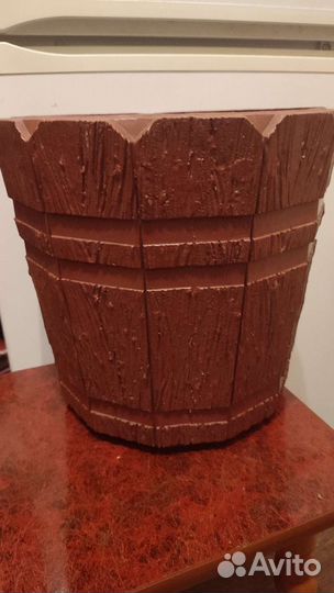 Большой горшок для цветов пластик