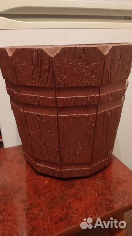 Большой горшок для цветов пластик