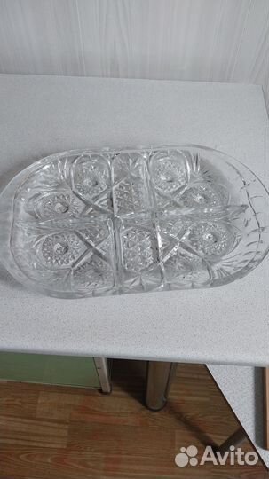 Блюдо хрустальные СССР