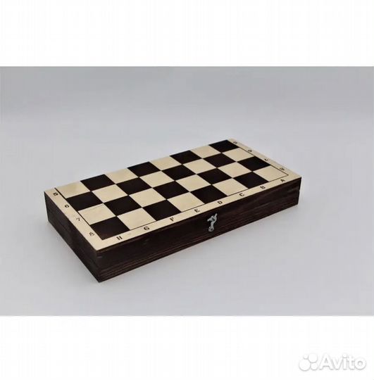 Шахматы обиходные лакированные деревянные