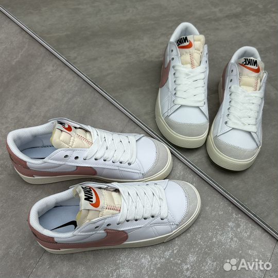 Кеды Nike Blazer Low 77 Jumbo White Pink Oxford