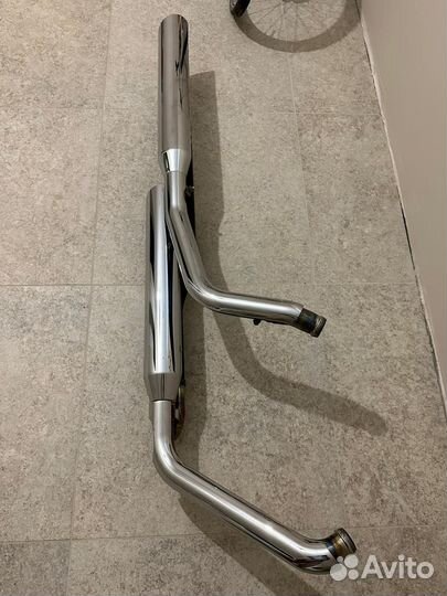 Выхлоп CVO Harley Davidson на Deluxe