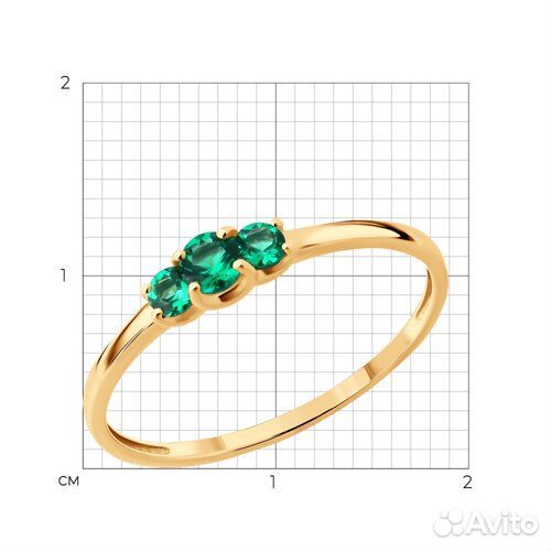 Кольцо sokolov из золота, 717185, р.16