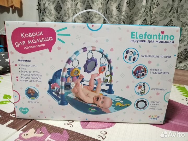 Музыкальный развивающий коврик