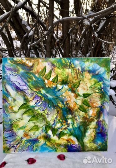 Картина Флюид Арт 35-40см