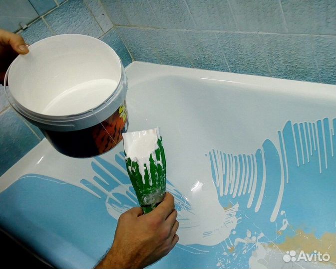 Реставрация ванн, жидкий акрил, ремонт ванны