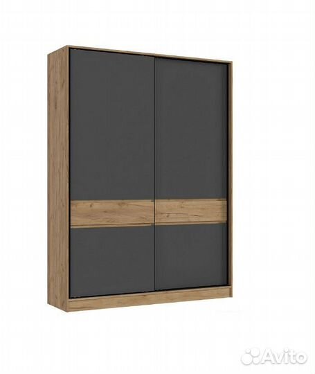 Шкаф-купе Роджина дуб крафт / графит