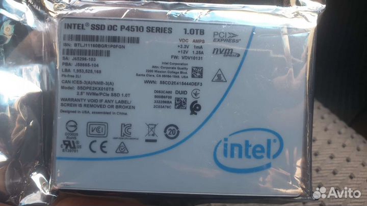 Ssd intel