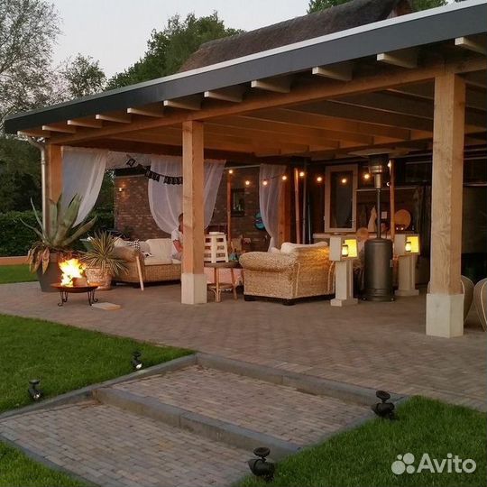 Строительство веранды и террасы, навесы под авто