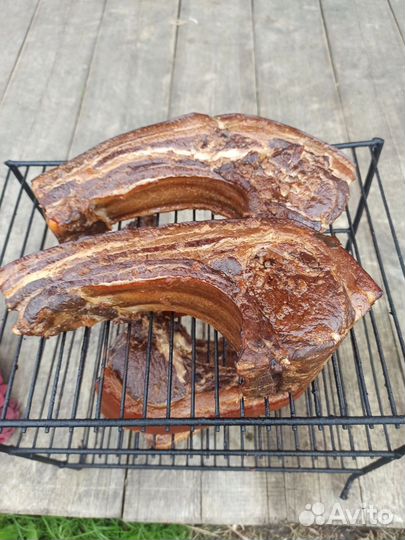 Копченое домашнее сало