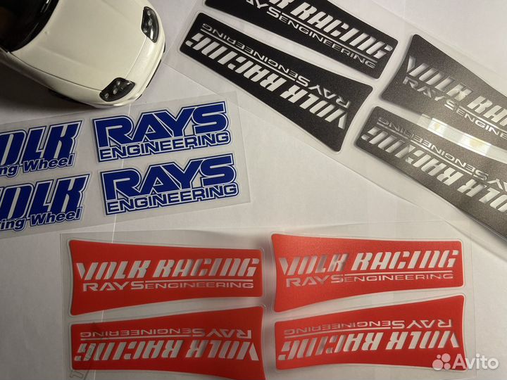 Наклейки Rays Volk Racing, Work