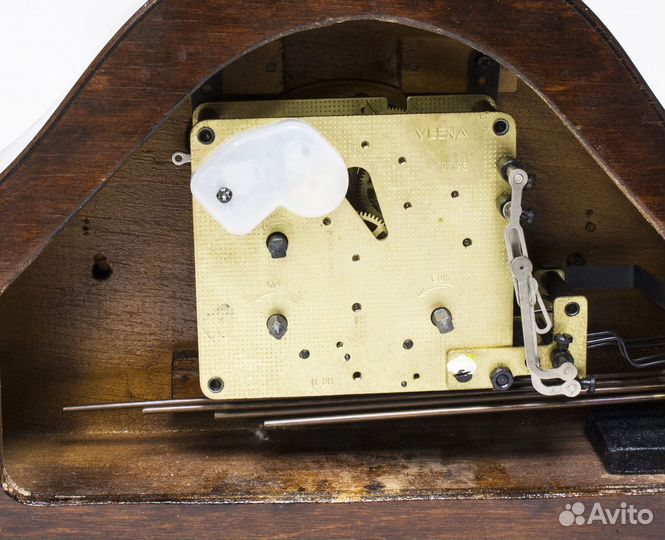 Часы настольные Весна, получасовой бой, корпус дер