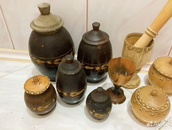 Не комплект. Хохлома. Береста. Дерево