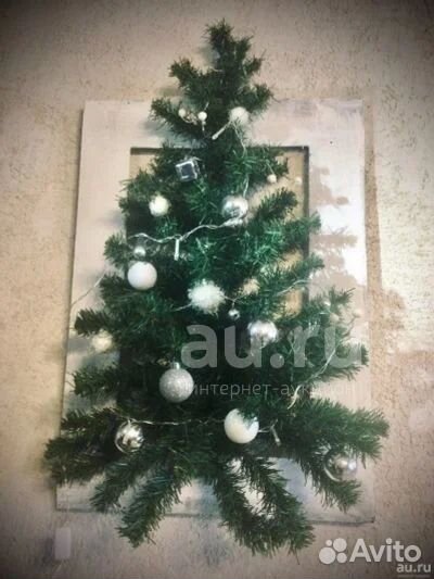 Елка в раме / елка 3D / елка на стену 75 см