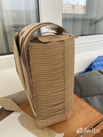 Крафт коробки с окошком