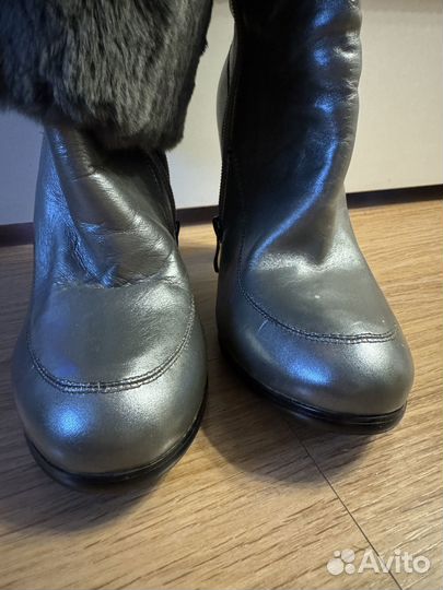 Зимние женские сапоги 38 натуральная кожа