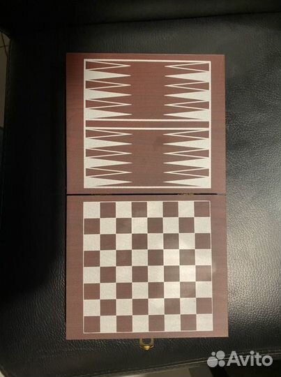Набор для вина с шахматами и шашками
