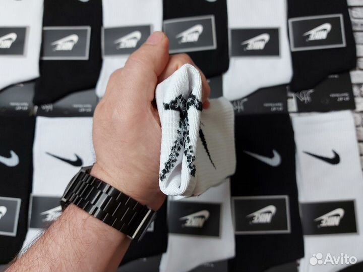 Носки высокие Nike хлопок