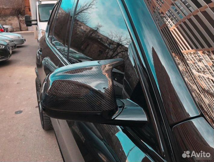 Крышки зеркал X5M F95 на X5 G05 карбон