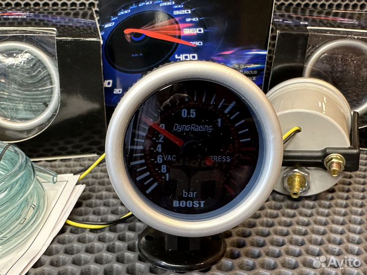 Датчик буста 52 мм механический с подсветкой