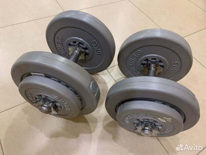 Гантели разборные torneo 25 кг (2 шт)