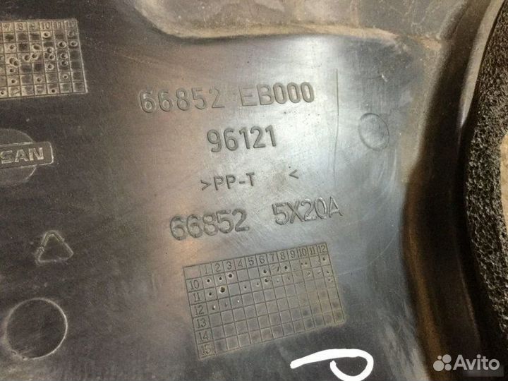 Накладка под жабо Nissan Pathfinder R51M 2004-2013