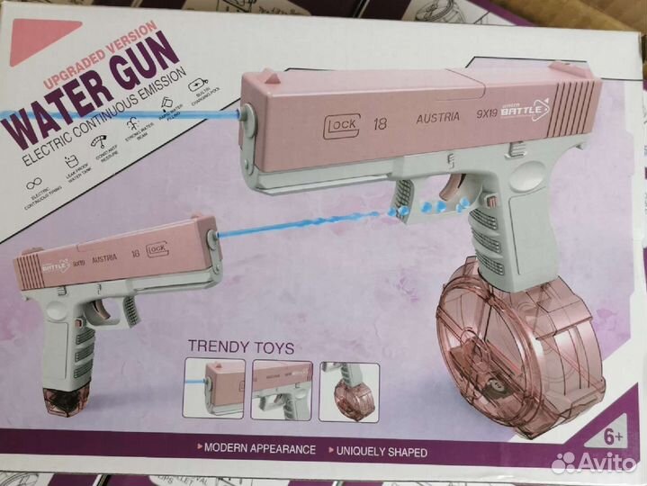 Водяной электро пистолет glock