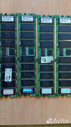 256 Mb DDR1 ECC Registered Transcend pc-2100 (266)