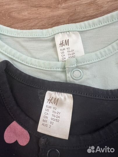 Боди для девочки 92 hm