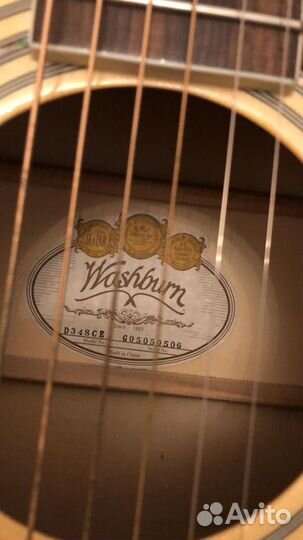 Электроакустическая гитара Washburn D34SCE Augusta