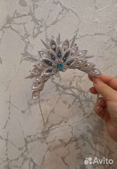 Ободок снежинка