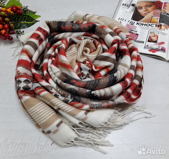Ч13 Модные шарфы и палантины. Сток