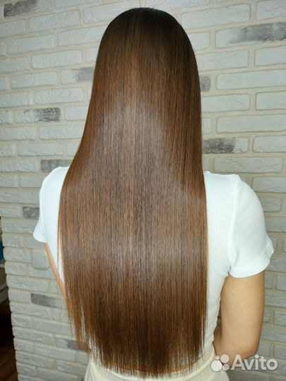 Кератиновое выпрямление волос