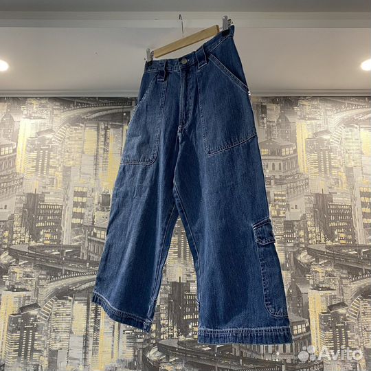 Винтажные рэп хип-хоп шорты y2k широкие джинсовые