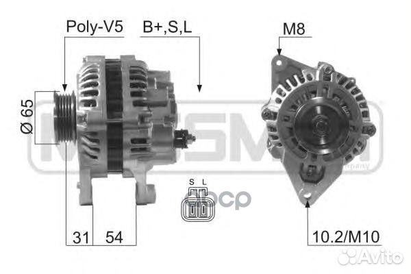 Генератор mitsubishi pajero II 3.0/3.5 210623 Era