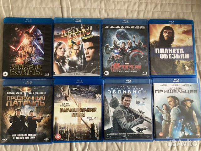 Blu-Ray фильмы, диски